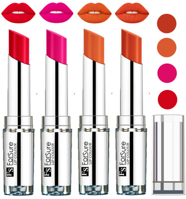 

Forsure Nude,Brick Nude,Ruby Red,Rose Pink VELVET MATTE LIPSTICK(Nude,Brick Nude,Ruby Red,Rose Pink, 16 g)