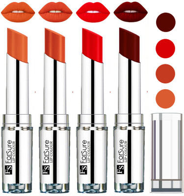 

Forsure Maroon,Nude,Brick Nude,Hot Red VELVET MATTE LIPSTICK(Maroon,Nude,Brick Nude,Hot Red)