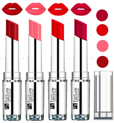 

Forsure Hot Red,Magenta,Sweet Red,Peach VELVET MATTE LIPSTICK(Hot Red,Magenta,Sweet Red,Peach)