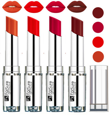 

Forsure Wine,Brick Nude,Hot Red,Magenta VELVET MATTE LIPSTICK(Wine,Brick Nude,Hot Red,Magenta)