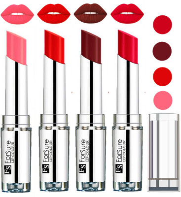 

Forsure Orange,Wine,Ruby Red,Peach VELVET MATTE LIPSTICK(Orange,Wine,Ruby Red,Peach)