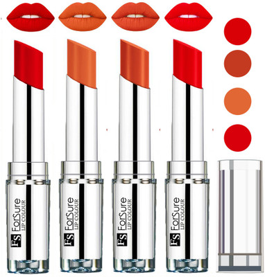 

Forsure Nude,Brick Nude,Hot Red,Romantic Red VELVET MATTE LIPSTICK(Nude,Brick Nude,Hot Red,Romantic Red, 16 g)