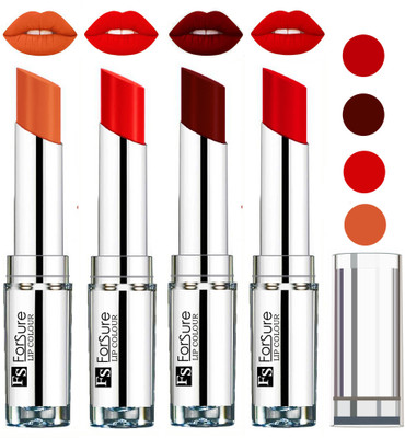 

Forsure Maroon,Romantic Red,Orange,Nude VELVET MATTE LIPSTICK(Maroon,Romantic Red,Orange,Nude)