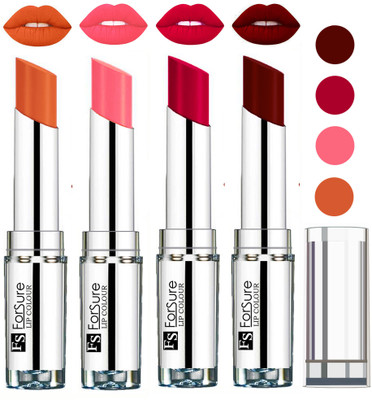 

Forsure Magenta,Mroon,Peach,Nude VELVET MATTE LIPSTICK(Magenta,Maroon,Peach,Nude)
