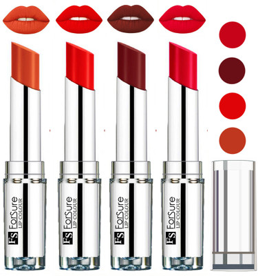 

Forsure Orange,Wine,Ruby Red,Brick Nude VELVET MATTE LIPSTICK(Orange,Wine,Ruby Red,Brick Nude)