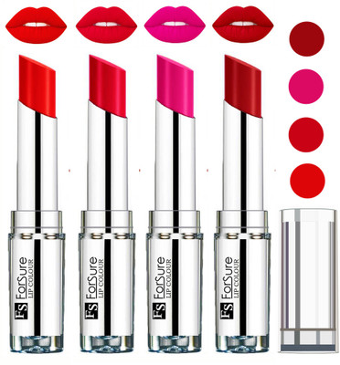

Forsure Ruby Red,Rose Pink,Sweet Red,Orange VELVET MATTE LIPSTICK(Ruby Red,Rose Pink,Sweet Red,Orange, 16 g)