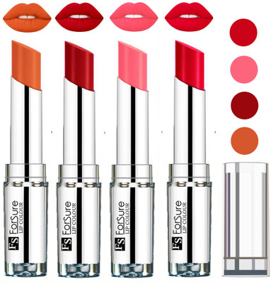 

Forsure Ruby Red,Sweet Red,Peach,Nude VELVET MATTE LIPSTICK(Ruby Red,Sweet Red,Peach,Nude)