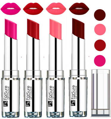 

Forsure Maroon,Rose Pink,Sweet Red,Peach VELVET MATTE LIPSTICK(Maroon,Rose Pink,Sweet Red,Peach)