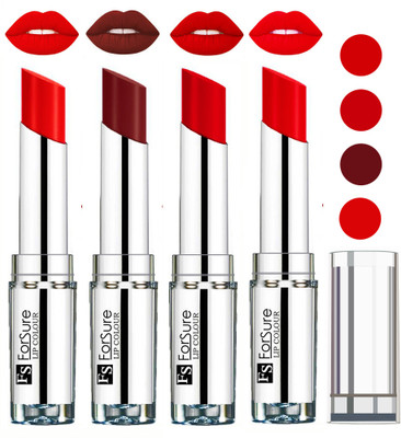 

Forsure Hot Red,Orange,Wine,Ruby Red VELVET MATTE LIPSTICK(Hot Red,Orange,Wine,Ruby Red, 16 g)