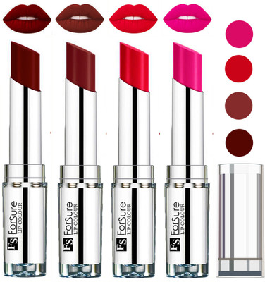 

Forsure Wine,Ruby Red,Rose Pink,Maroon VELVET MATTE LIPSTICK(Wine,Ruby Red,Rose Pink,Maroon)