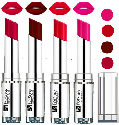 

Forsure Ruby Red,Rose Pink,Magenta,Maroon VELVET MATTE LIPSTICK(Ruby Red,Rose Pink,Magenta,Maroon, 16 g)