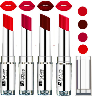 

Forsure Ruby Red,Hot Red,Magenta,Maroon VELVET MATTE LIPSTICK(Ruby Red,Hot Red,Magenta,Maroon)