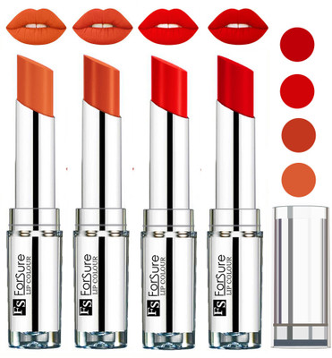 

Forsure Romantic Red,Orange,Nude,brick Nude VELVET MATTE LIPSTICK(Romantic Red,Orange,Nude,brick Nude)