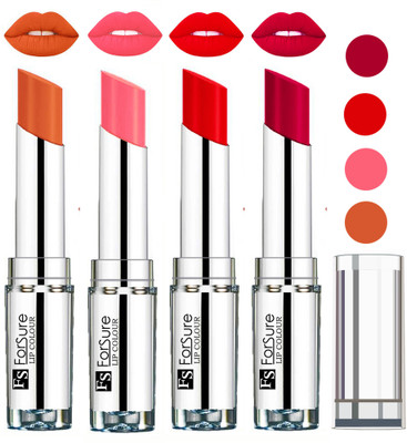 

Forsure Hot Red,Magenta,Peach,Nude VELVET MATTE LIPSTICK(Hot Red,Magenta,Peach,Nude)