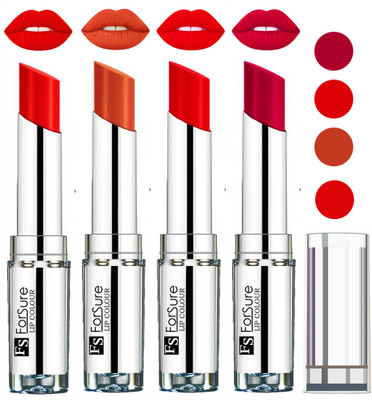 

Forsure Brick Nude,Hot Red,Magenta,Orange VELVET MATTE LIPSTICK(Brick Nude,Hot Red,Magenta,Orange)