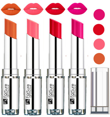 

Forsure Ruby Red,Rose Pink,Peach,Nude VELVET MATTE LIPSTICK(Ruby Red,Rose Pink,Peach,Nude)