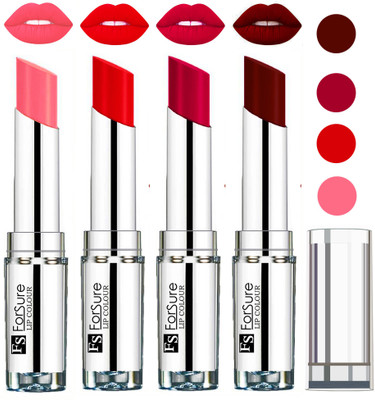 

Forsure Hot Red,Magenta,Maroon,Peach VELVET MATTE LIPSTICK(Hot Red,Magenta,Maroon,Peach)