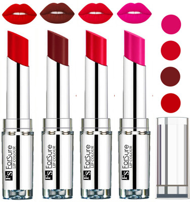 

Forsure Wine,Ruby Red,Rose Pink,Romantic Red VELVET MATTE LIPSTICK(Wine,Ruby Red,Rose Pink,Romantic Red)