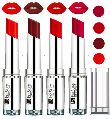 

Forsure Magenta,Romantic Red,Orange,Wine VELVET MATTE LIPSTICK(Magenta,Romantic Red,Orange,Wine)