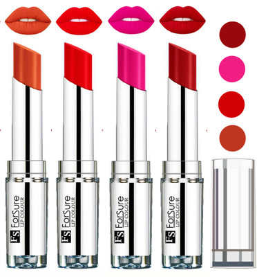 

Forsure Rose Pink,Sweet Red,Brick Nude,Hot Red VELVET MATTE LIPSTICK(Rose Pink,Sweet Red,Brick Nude,Hot Red)