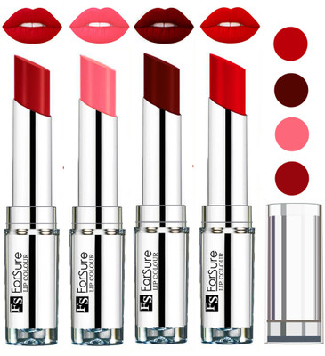 

Forsure Maroon,Romantic Red,Sweet Red,Peach VELVET MATTE LIPSTICK(Maroon,Romantic Red,Sweet Red,Peach)