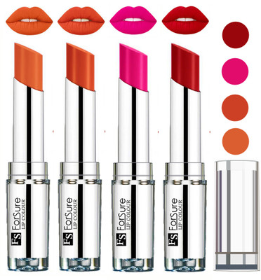 

Forsure Rose Pink,Sweet Red,Nude,Brick Nude VELVET MATTE LIPSTICK(Rose Pink,Sweet Red,Nude,Brick Nude)