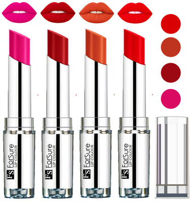 

Forsure Brick Nude,Hot Red,Rose Pink,Sweet Red VELVET MATTE LIPSTICK(Brick Nude,Hot Red,Rose Pink,Sweet Red, 16 g)