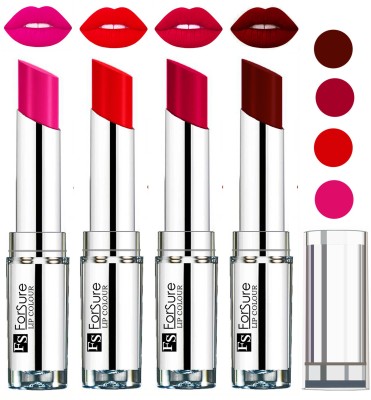 

Forsure Hot Red,Magenta,Maroon,Rose Pink VELVET MATTE LIPSTICK(Hot Red,Magenta,Maroon,Rose Pink, 16 g)