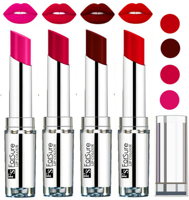 

Forsure Magenta,Mroon,Romantic Red,Rose Pink VELVET MATTE LIPSTICK(Magenta,Maroon,Romantic Red,Rose Pink)