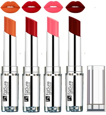 

Forsure Maroon,Sweet Red,Peach,Nude VELVET MATTE LIPSTICK(Maroon,Sweet Red,Peach,Nude)