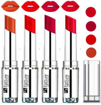 

Forsure Ruby Red,Brick Nude,Hot Red,Magenta VELVET MATTE LIPSTICK(Ruby Red,Brick Nude,Hot Red,Magenta)