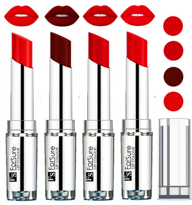 

Forsure Hot Red,Maroon,Romantic Red,Orange VELVET MATTE LIPSTICK(Hot Red,Maroon,Romantic Red,Orange, 16 g)