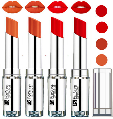 

Forsure Romantic Red,Nude,Brick Nude,Hot Red VELVET MATTE LIPSTICK(Romantic Red,Nude,Brick Nude,Hot Red)