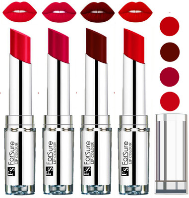 

Forsure Magenta,Mroon,Romantic Red,Ruby Red VELVET MATTE LIPSTICK(Magenta,Maroon,Romantic Red,Ruby Red)