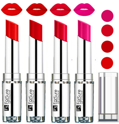 

Forsure Ruby Red,Rose Pink,Romantic Red,Orange VELVET MATTE LIPSTICK(Ruby Red,Rose Pink,Romantic Red,Orange)