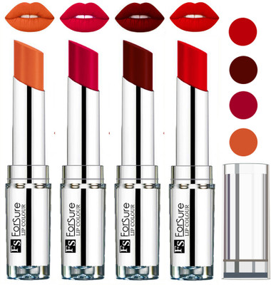 

Forsure Magenta,Mroon,Romantic Red,Nude VELVET MATTE LIPSTICK(Magenta,Maroon,Romantic Red,Nude, 16 g)