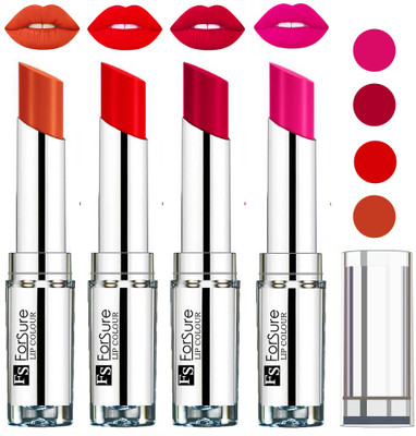 

Forsure Rose Pink,Brick Nude,Hot Red,Magenta VELVET MATTE LIPSTICK(Rose Pink,Brick Nude,Hot Red,Magenta, 16 g)