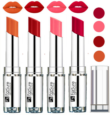 

Forsure Magenta,Sweet Red,Peach,Nude VELVET MATTE LIPSTICK(Magenta,Sweet Red,Peach,Nude)