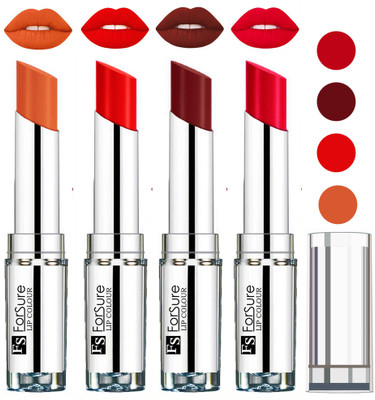 

Forsure Orange,Wine,Ruby Red,Nude VELVET MATTE LIPSTICK(Orange,Wine,Ruby Red,Nude)