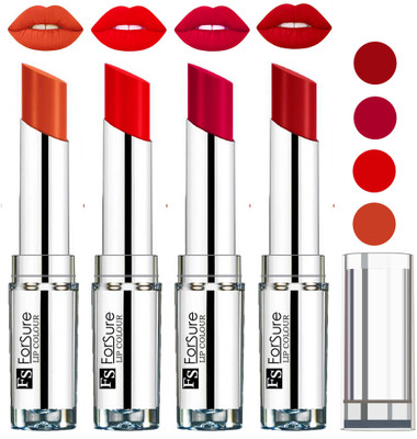 

Forsure Sweet Red,Brick Nude,Hot Red,Magenta VELVET MATTE LIPSTICK(Sweet Red,Brick Nude,Hot Red,Magenta, 16 g)