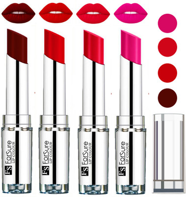 

Forsure Ruby Red,Rose Pink,Maroon,Romantic Red VELVET MATTE LIPSTICK(Ruby Red,Rose Pink,Maroon,Romantic Red, 16 g)