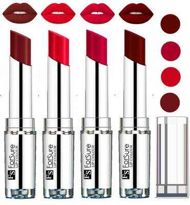 

Forsure Magenta,Mroon,Wine,Ruby Red VELVET MATTE LIPSTICK(Magenta,Maroon,Wine,Ruby Red)