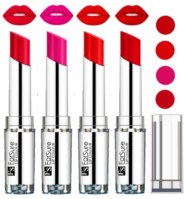 

Forsure Romantic Red,Orange,Ruby Red,Rose Pink VELVET MATTE LIPSTICK(Romantic Red,Orange,Ruby Red,Rose Pink, 16 g)