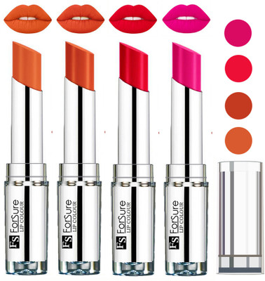 

Forsure Ruby Red,Rose Pink,Nude,Brick Nude VELVET MATTE LIPSTICK(Ruby Red,Rose Pink,Nude,Brick Nude, 16 g)