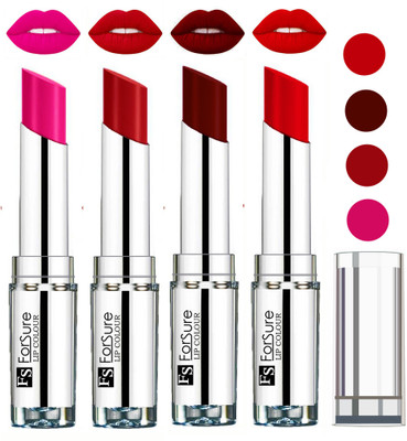

Forsure Maroon,Romantic Red,Rose Pink,Sweet Red VELVET MATTE LIPSTICK(Maroon,Romantic Red,Rose Pink,Sweet Red)