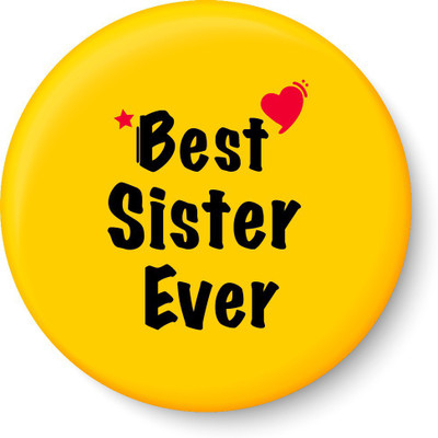 

Peacockride Best Sister Ever Fridge Magnet Fridge Magnet Pack of 1(Multicolor)