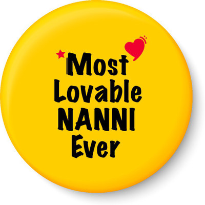 

Peacockride Most Lovable NANNI Ever Fridge Magnet Fridge Magnet Pack of 1(Multicolor)