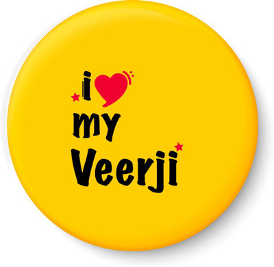 

Peacockride I Love My Veerji Fridge Magnet Fridge Magnet Pack of 1(Multicolor)