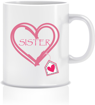 

Everyday Desire Love Sister ED055 Ceramic Mug(300 ml), Multicolor