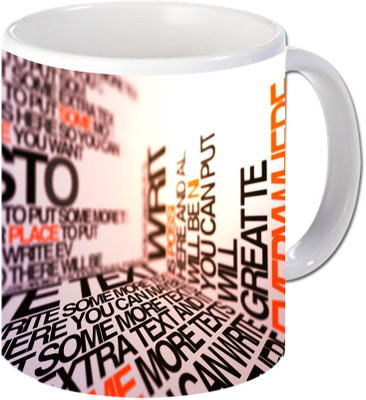 

Maison N Mode Greatte Coffee Ceramic Mug(330 ml), Multicolor